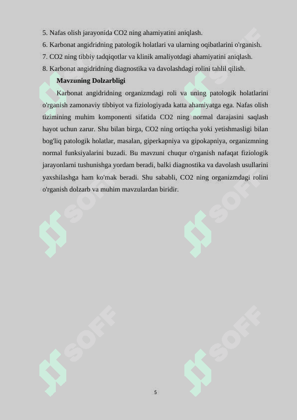 Karbonat angidridning manbalari va hosil bo'lishi 4