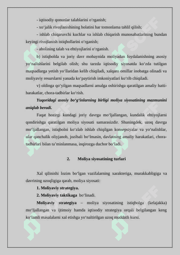 Davlat moliyasini boshqarishda fiksal siyosatini takomillashtirish masalalari 6