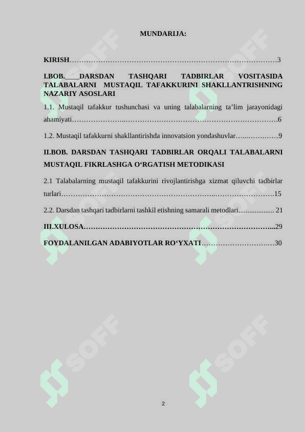 DARSDAN TASHQARI TADBIRLAR VOSITASIDA TALABALARNI  MUSTAQIL TAFAKKURINI SHAKLLANTRISH 2
