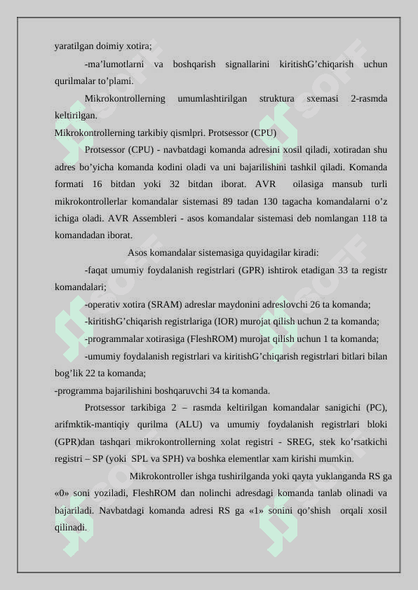 Mikrokontrollerlarni prinsipial sxemasini ishlab chiqish 4