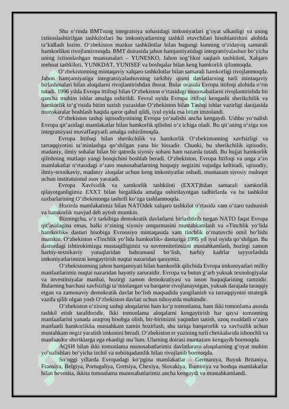 Mintaqalarning tashqi iqtisodiy aloqalari va eksportni ko‘paytirish yo‘llari. 3