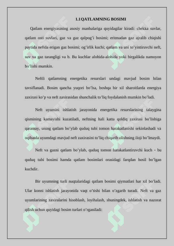 Neft gazli qatlamlarning energitik xususiyatlari 3