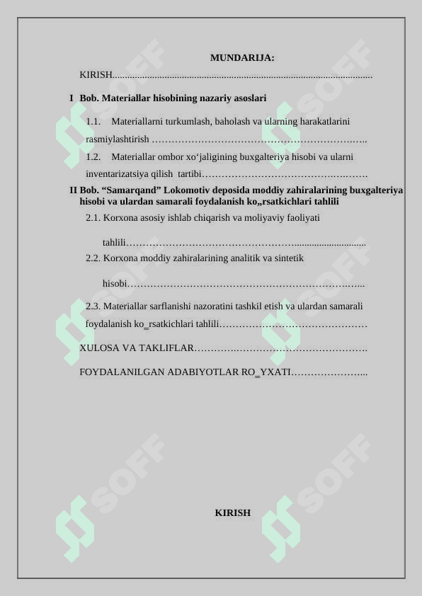 Materiallar hisobining nazariy asoslari 2