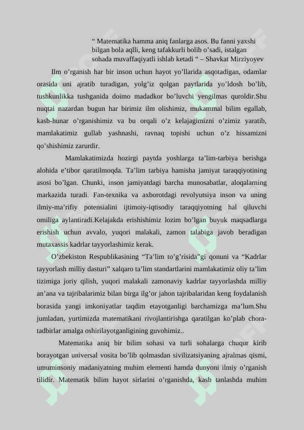 Parabola va uning optik xossalari 3
