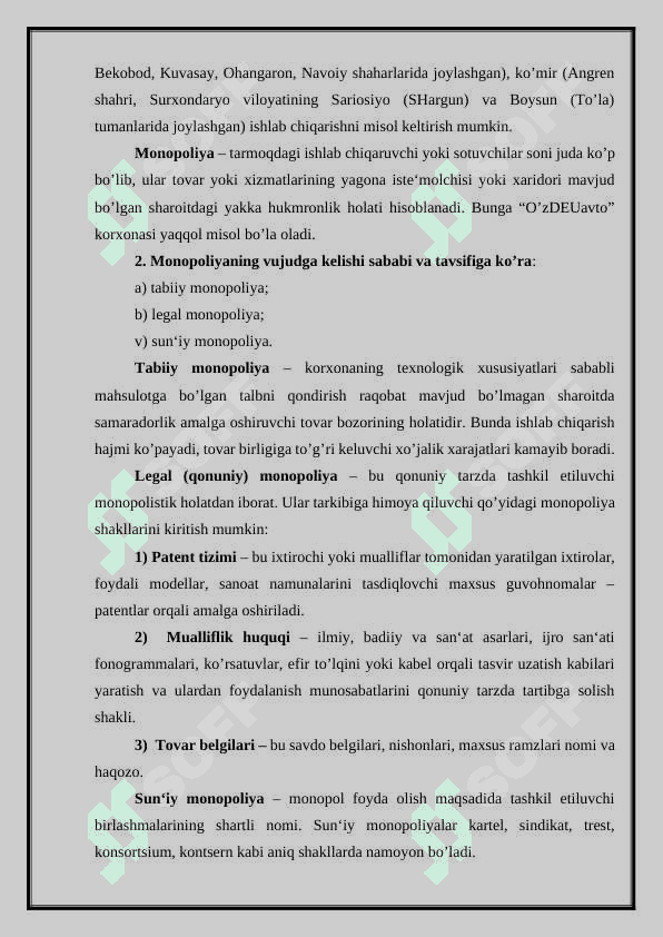 Raqobatning mohiyati va vazifalari 7