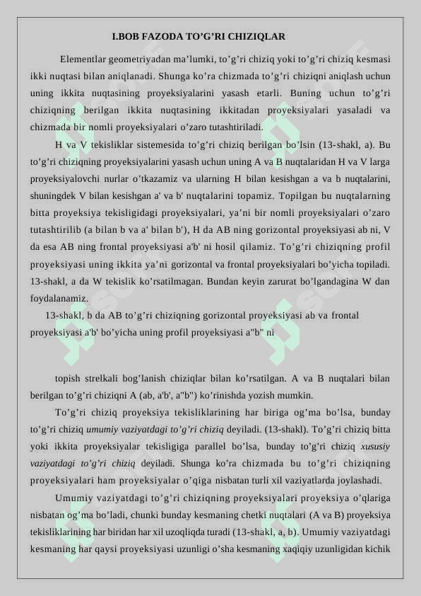 TEKISLIK VA TO’G’RI CHIZIQ 4
