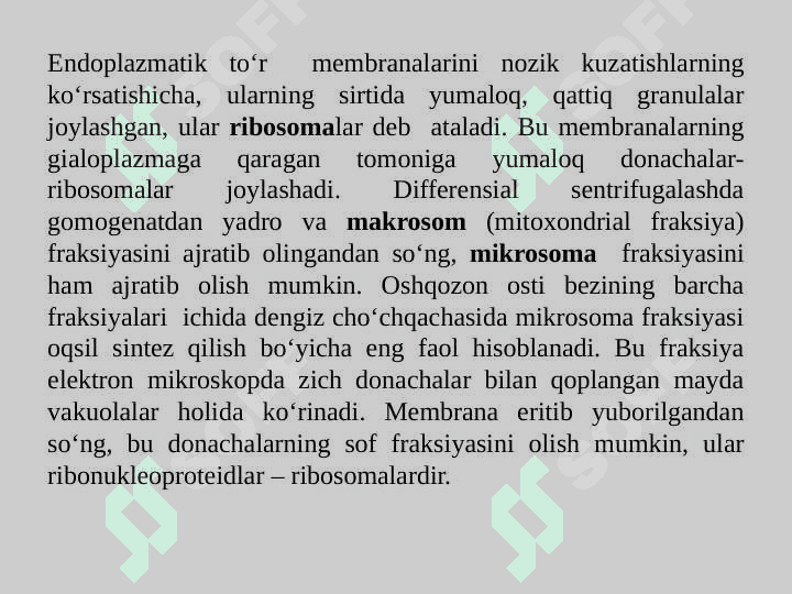 Ribosomalar, oqsil bitosintezi chizmasi 8