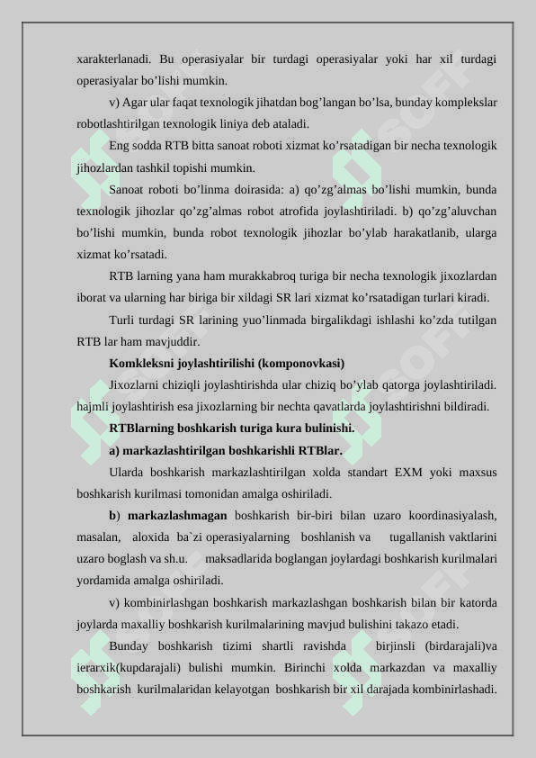 Sanoat korxonalarida mobil Robotlar foydalanish. 5