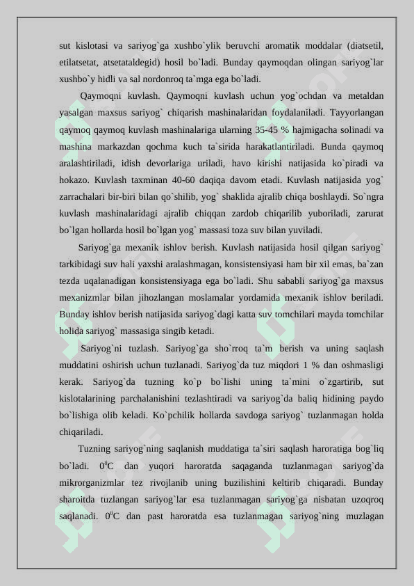 Saryog` ishlab chiqarish texnologiyasi 3