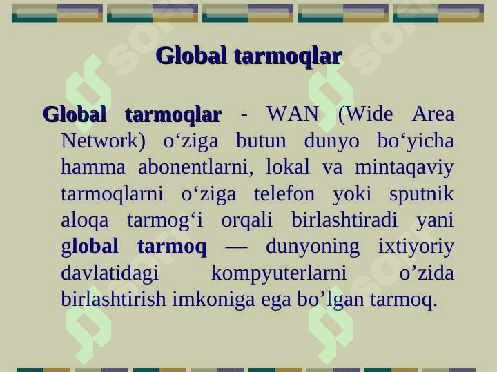 Kompyutеr tarmoqlari haqida umumiy tushunchalar 7
