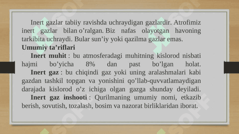 Davriy sistemaning VIII A guruh elementlari 8