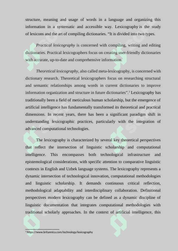 Lexicography in the age of artificial intelligence (challenges and opportunities) in English and Uzbek 5