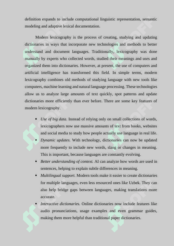 Lexicography in the age of artificial intelligence (challenges and opportunities) in English and Uzbek 6