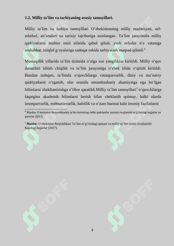 OʻZBEKISTON RESPUBLIKASIDA TA’LIM TARBIYAGA YANGICHA YONDASHUV 8
