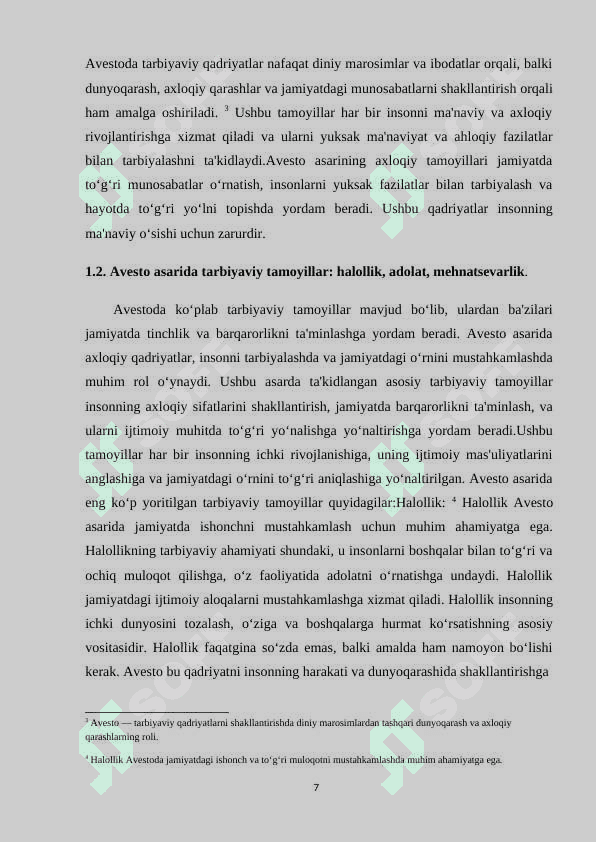 AVESTODA TARBIYAGA OID QARASHLARNING IFODALANISHI 7