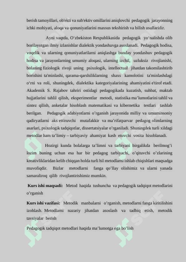 Metod haqida tushuncha,  pedagogik tadqiqot metodlari 4