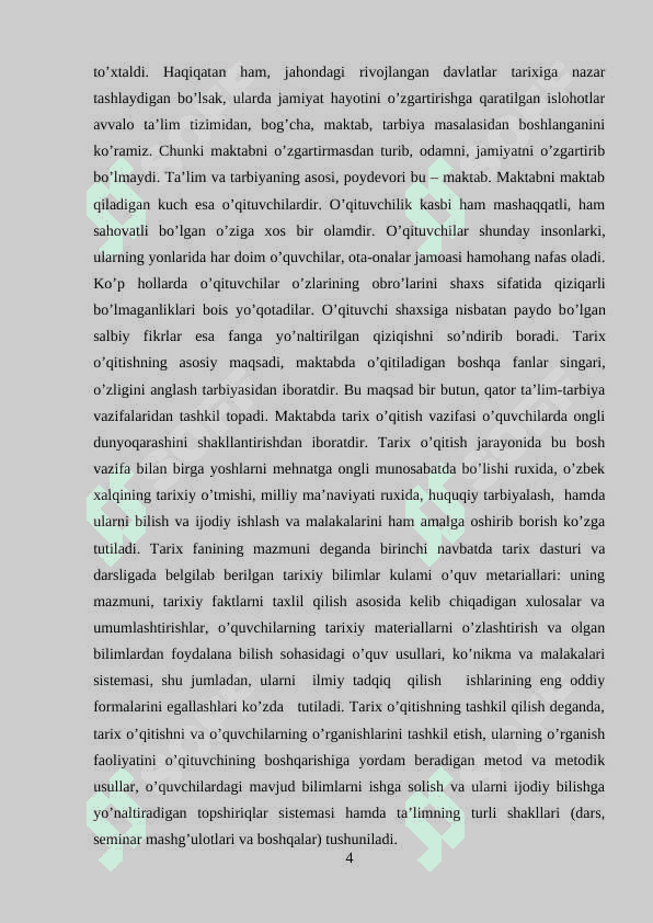Tarix o'qituvchisining nutq madaniyati va unga qo'yiladigan talablar 4