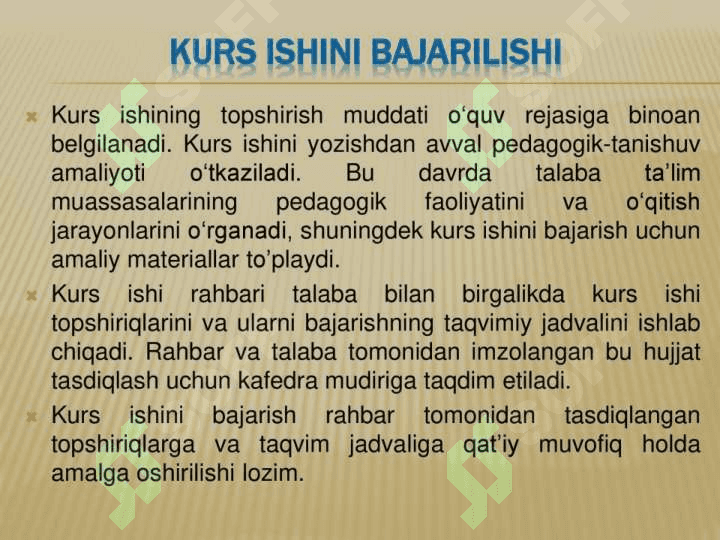 Kurs ishi bituruv malakaviy ishini yozish tartibi 6