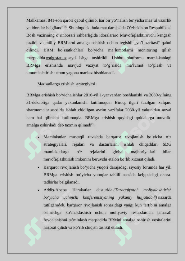 Barqaror rivojlanish va tabbiy resurslar tasnifi 3