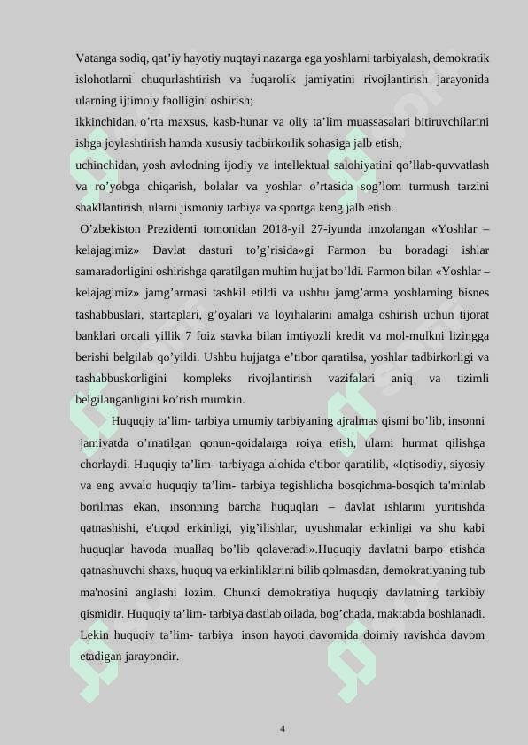 Yoshlar huquqiy madaniyatini shakllantrishda yuridik habardorlikning ahamiyati 4