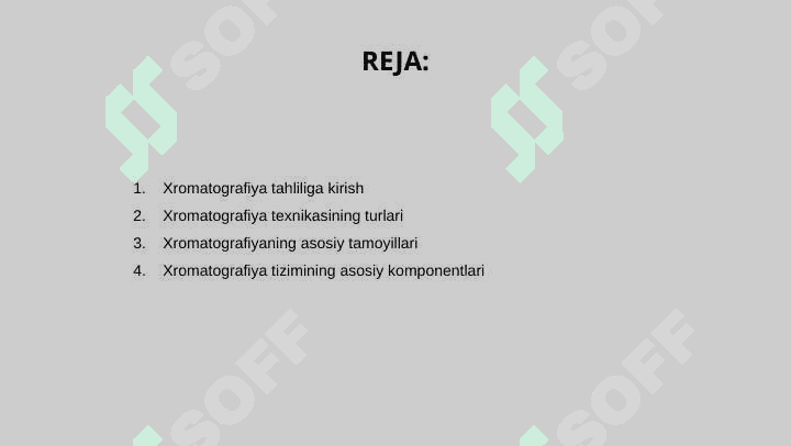 Xromatagirafiya analizida qo'llaniladigan asbob va uskunalar 2