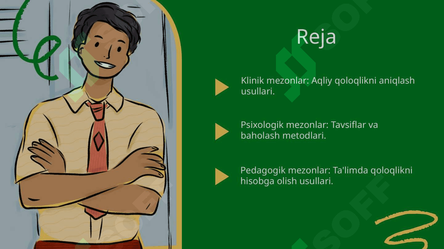 Aqliy qoloqlikni belgilash. Klinik, psixologik, pedagogik mezonlar 2