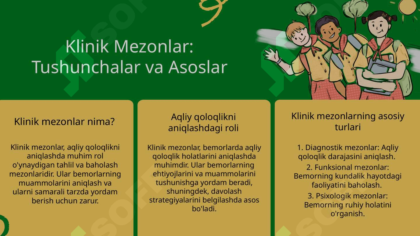 Aqliy qoloqlikni belgilash. Klinik, psixologik, pedagogik mezonlar 4