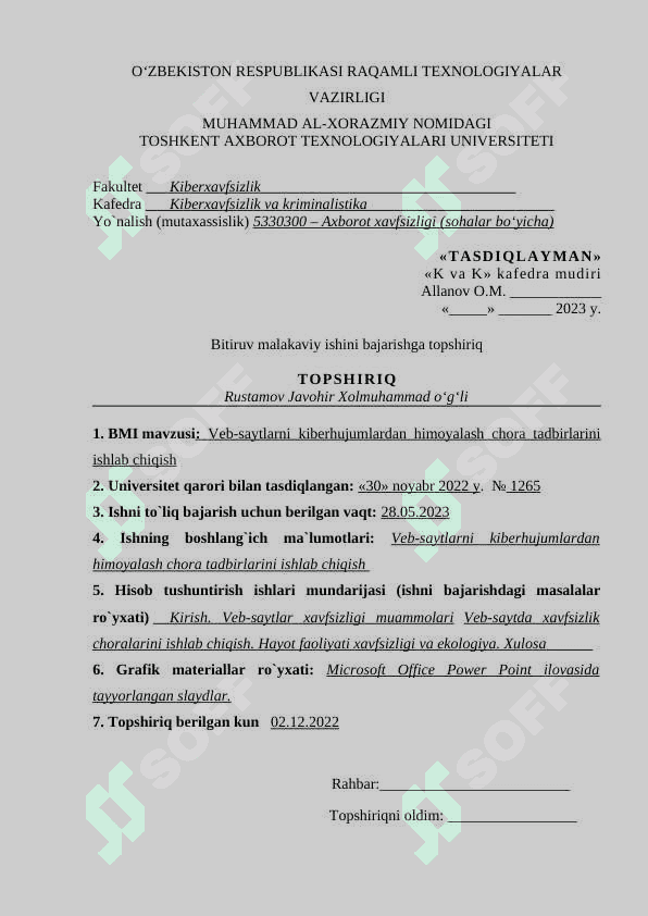 diplom ish Kiber xafvsizlik 2