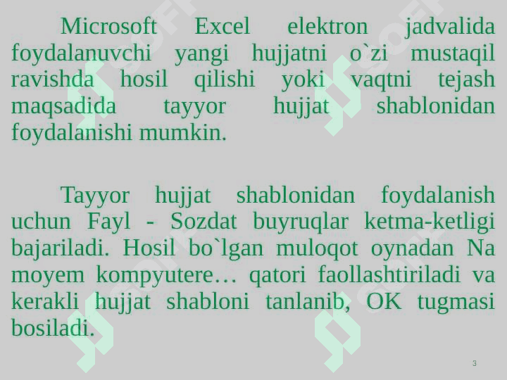 Jadval rеdaktоrlardan iqtisоdiy masalalarni yеchish jarayonida fоydalanish 3