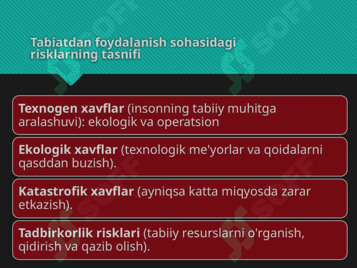 Iqtisodiyotini ekologiyalashtirishning shart-sharoitlari. 2