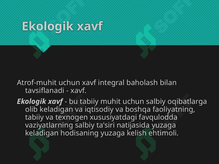 Iqtisodiyotini ekologiyalashtirishning shart-sharoitlari. 3