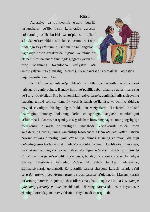 Agressiya zo‘ravonlikni konflektiv vaziyatga tasiri 2