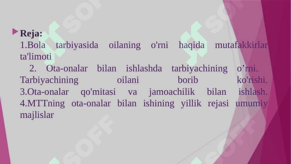 MTT larida ota–onalar bilan hamkorlik ishlariga inovatsion yondashuv 2