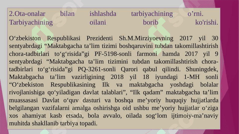 MTT larida ota–onalar bilan hamkorlik ishlariga inovatsion yondashuv 5