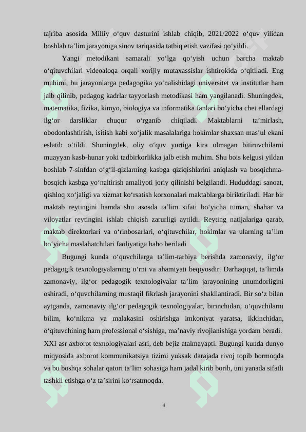 Maktablarda tarix o’qitish jarayonida interfaol texnologiyalar 4