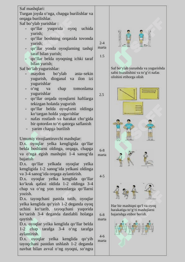 Jismoniy tarbiya fanidan dars ishlanma 3