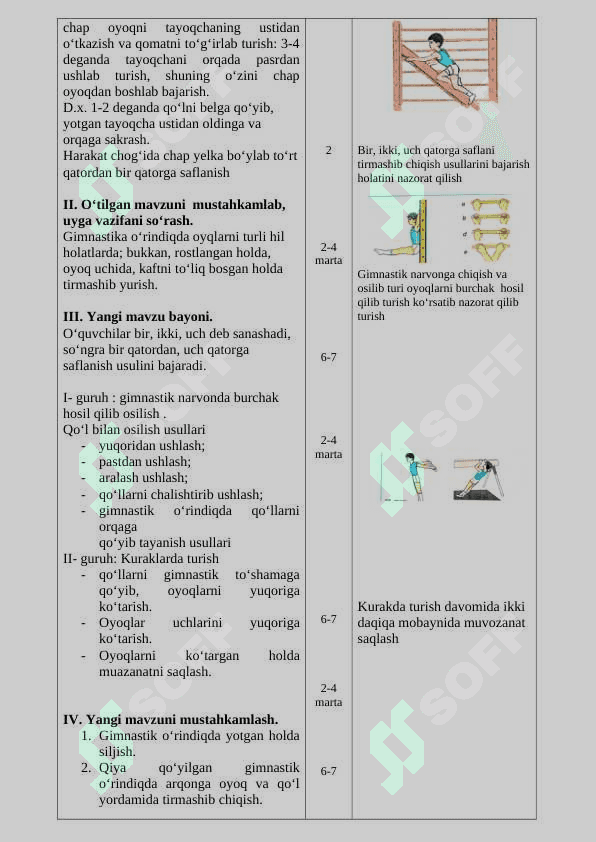 Jismoniy tarbiya fanidan dars ishlanma 4