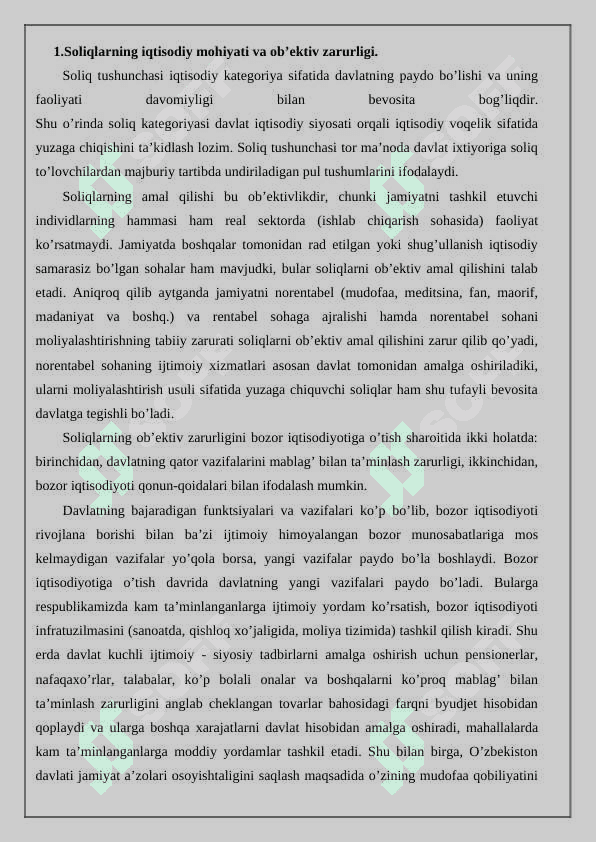 Soliq imtiyozlarining asosiy kо‘rinishlari soliq krediti, tezlashtirilgan amortizasiya, tovar ishlab chiqaruvchilarni rag‘batlantirish, 2