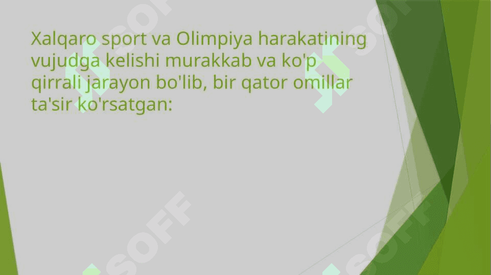 Xalqaro sport va olimpiya harakatining vujudga kelishining asosiy omillari 3