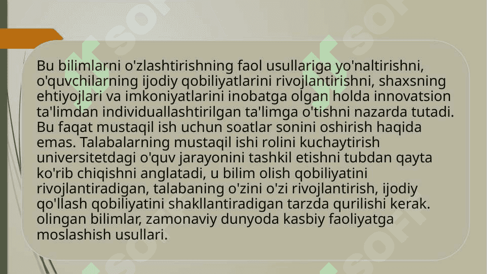 Mustaqil ta'lim va uning turlari, bajarilishi 4