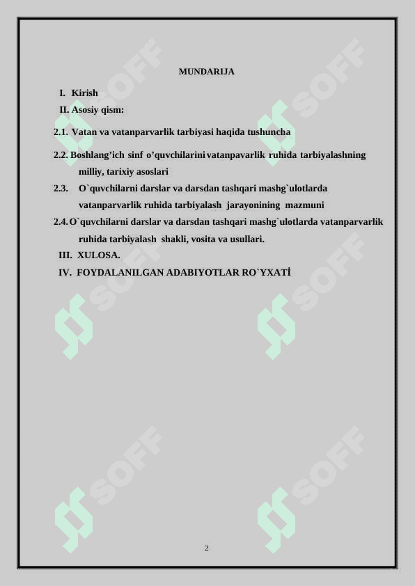 1-sinf “o’qish kitobi” darsligida keltirilgan o’tmishni o’rganish mavzusidagi asarlarning o’quvchilarda vatanparvarlik ruhi shakillanishidagi ahamiyati 2
