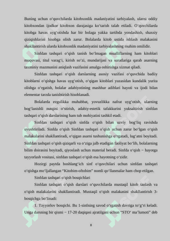 4-SINF O'QUVCHILARIGA OʻQISH DARSLARIDA PO'LAT MO'MIN IJODINI OʻRGATISH METODIKASI 8