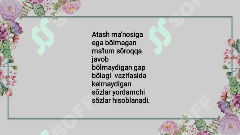 Yordamchi so‘zlar . Ko‘makchilar 3