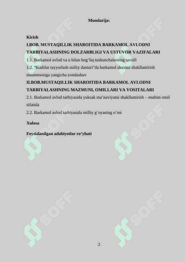 Barkamol avlodni milliy istiqlol g‘oyasi va mafkurasi ruhida tarbiyalash 2