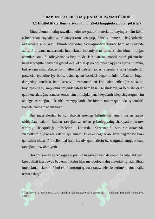Intelekt va kreativlik 7
