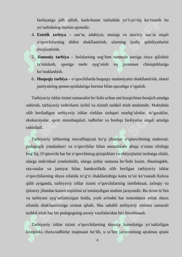 MAKTABDAGI TARBIYAVIY ISHLAR TIZIMIDA SINF RAHBARINING KASBIY KOMPITENTLIGINI OSHIRISH 6