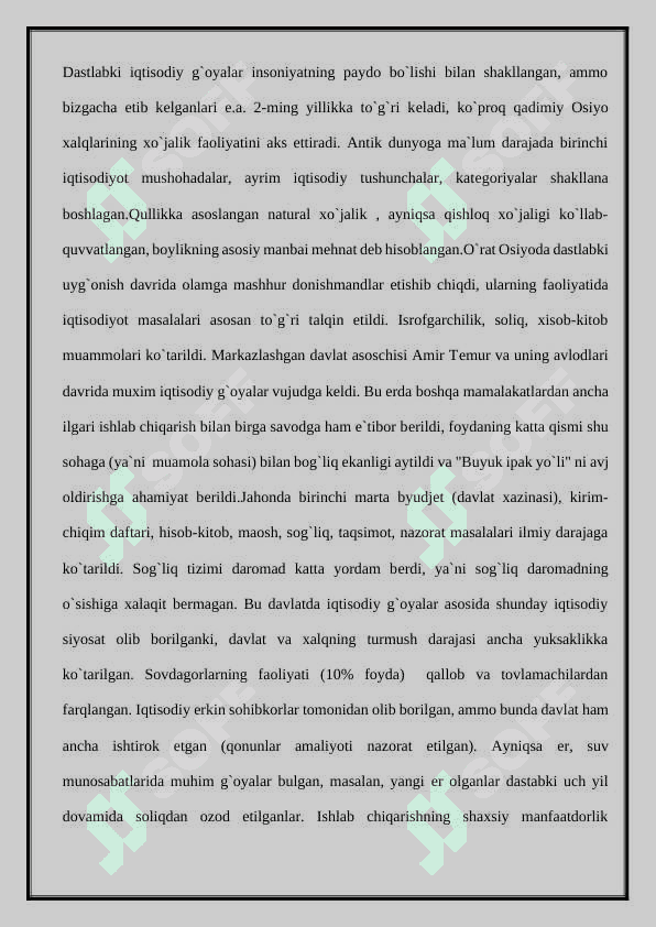 O’rta Osiyodagi iqtisodiy fikrlar 2