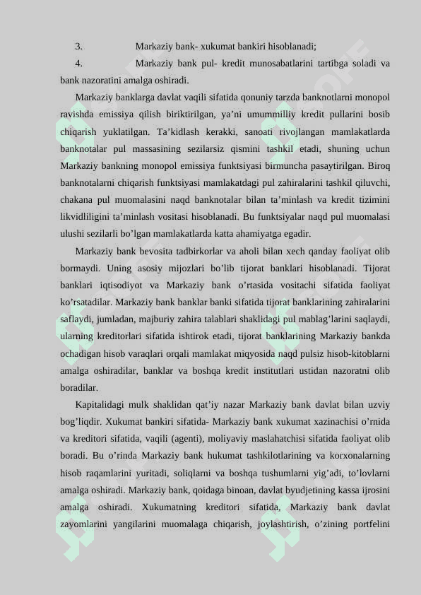 Bank tizimi. Pul-kredit siyosati 5