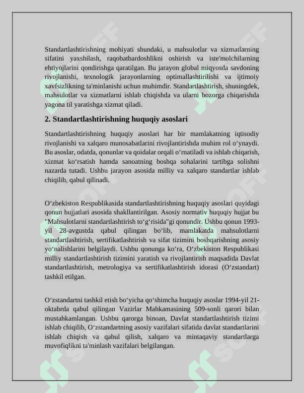 Standartlashtirish ob'yektilari 4