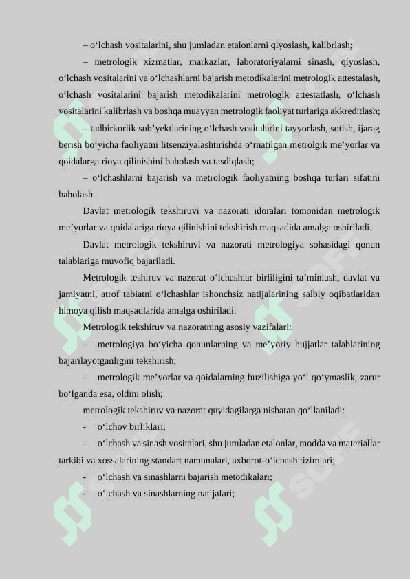 O'lchash vositalari ustidan davlat metrologik tekshiruvi va nazorati 3